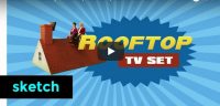 Maandag 12 maart Filmpje: Rooftop TV set