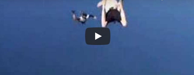 Vrijdag 8 mei Filmpje: Parachutespringen zonder parachute